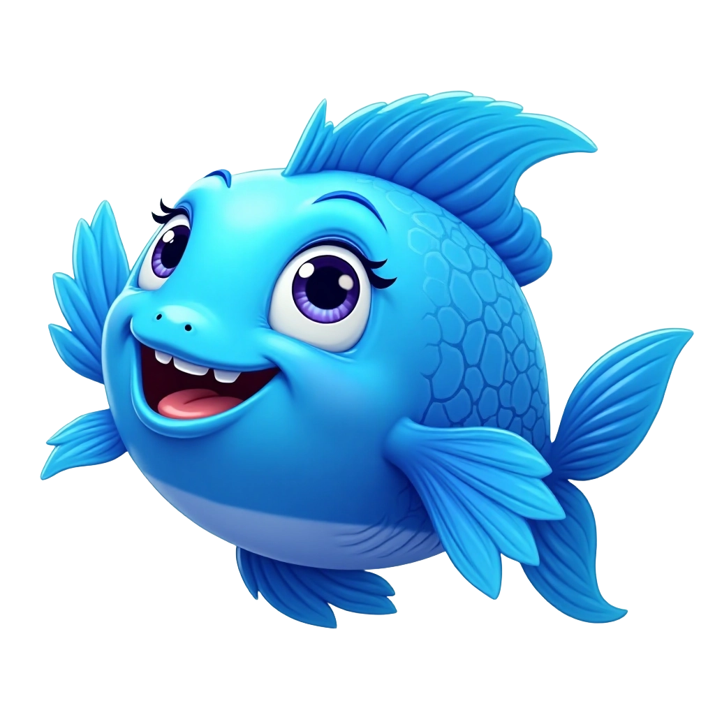 Happy Blue Fish